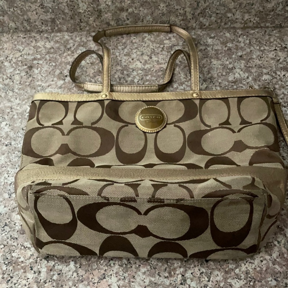 Coach Gold purse